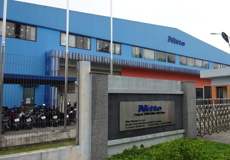 Nitto Vietnam company located in Bac Ninh province, northern Vietnam. Photo courtesy of the firm.