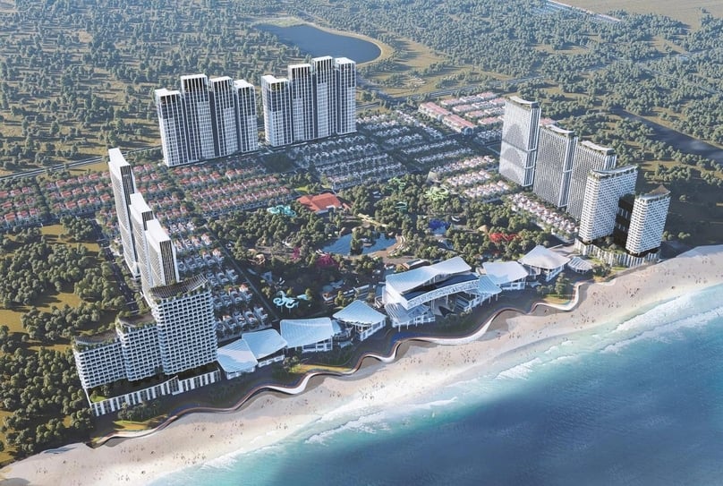 Illustration of the $1.43 billion urban area project in Ba Ria-Vung Tau province, southern Vietnam. Photo courtesy of Sun Property.