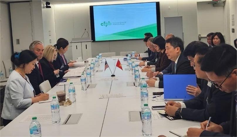 At the second round of negotiations on a reciprocal trade agreement between Vietnam and the U.S. in Washington D.C., starting May 19, 2025. Photo courtesy of Vietnam's Ministry of Industry and Trade.
