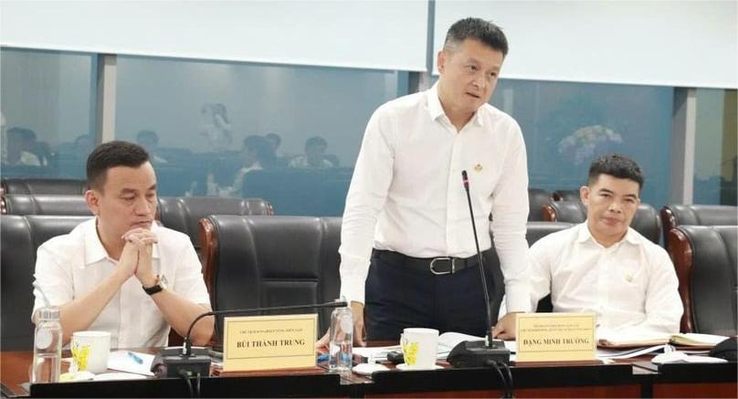 Sun Group’s chairman Dang Minh Truong at a working session with leaders of Binh Duong province, southern Vietnam, May 22, 2025. Photo courtesy of the company.