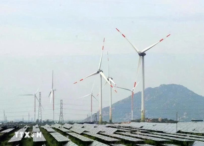 A wind power plan in Ninh Thuan province, south-central Vietnam. Photo courtesy of Vietnam News Agency.