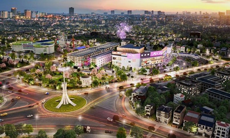 An illustration of the Aeon Mall Tien Giang project in Tien Giang province, Mekong Delta, southern Vietnam. Photo courtesy of Ap Bac newspaper.