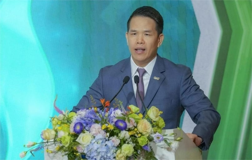 CEO Pham Van Phong speaks at PV Gas's 2025 AGM on May 30, 2025. Photo courtesy of Nang luong Viet Nam (Vietnam Energy) magazine.