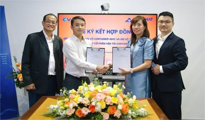 At the signing ceremony of the contract between Hoa Phat Group and VIMC Lines in Hanoi on May 22, 2025. Photo courtesy of Hoa Phat.