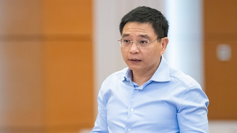 Finance Minister Nguyen Van Thang. Photo courtesy of the legislature's press center.