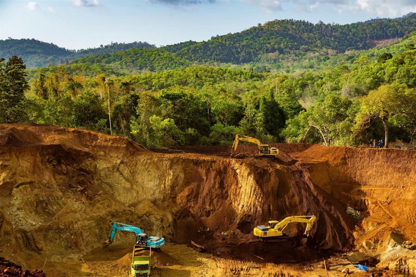 A nickel mine in Indonesia. Photo courtesy of Dialogue Earth.