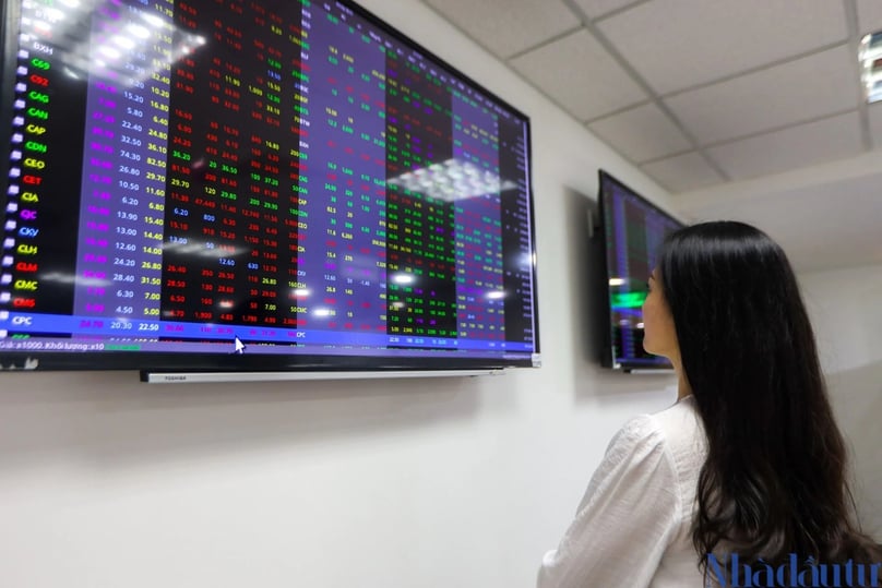 An investor looks at Vietnamese stock prices. Photo by The Investor/Trong Hieu.