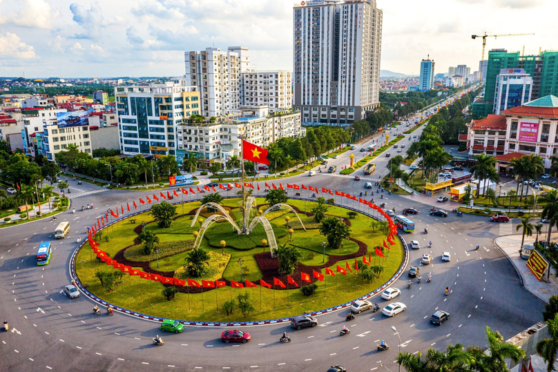 A corner of Bac Ninh town, capital of Bac Ninh province. Photo courtesy of Moi truong & Cuoc song (Environment & Life) magazine.