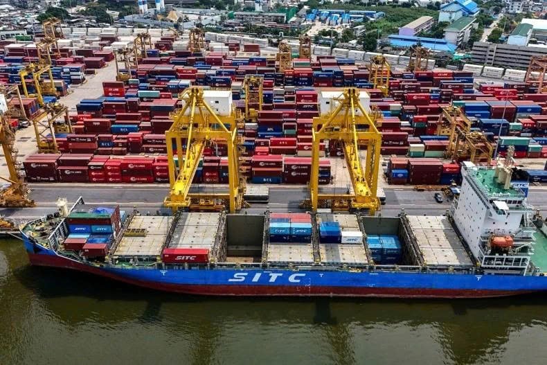 At Bangkok Port. Photo courtesy of Reuters/VNA.