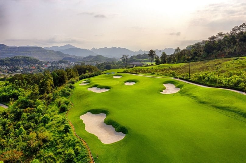 Illustration of FLC golf course in Quang Ninh province, northern Vietnam.