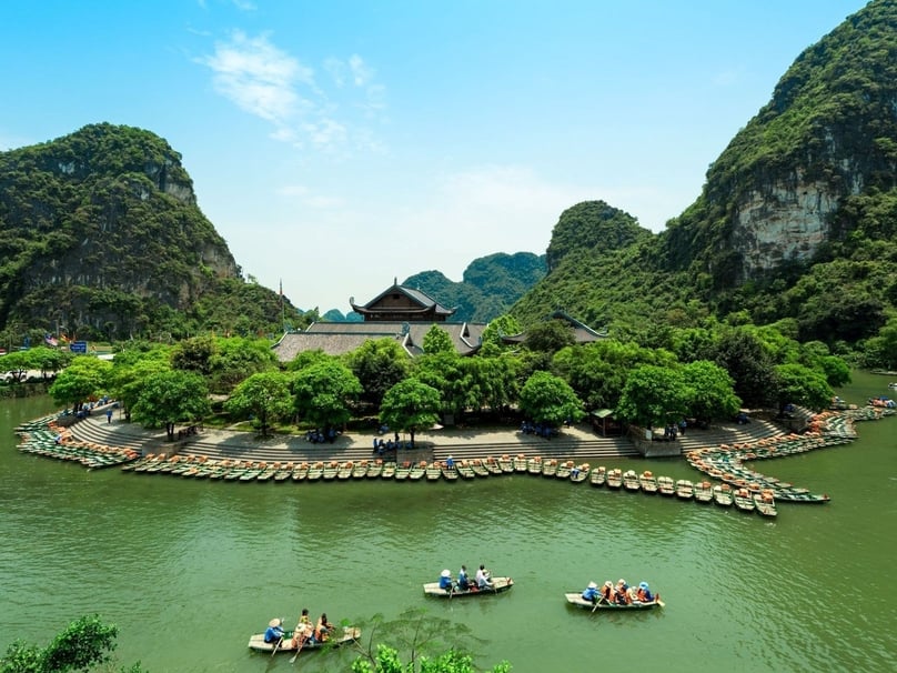 Trang An ecotourism area in Ninh Binh province, northern Vietnam. Photo courtesy of Ninh Binh TV.