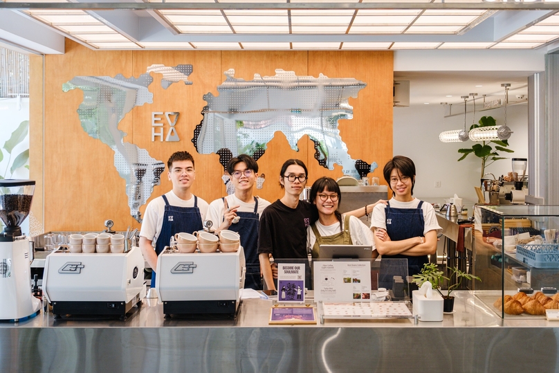 Inside Every Half's new roastery at its Thao Dien location in District 2, Ho Chi Minh City. Photo courtesy of Every Half.