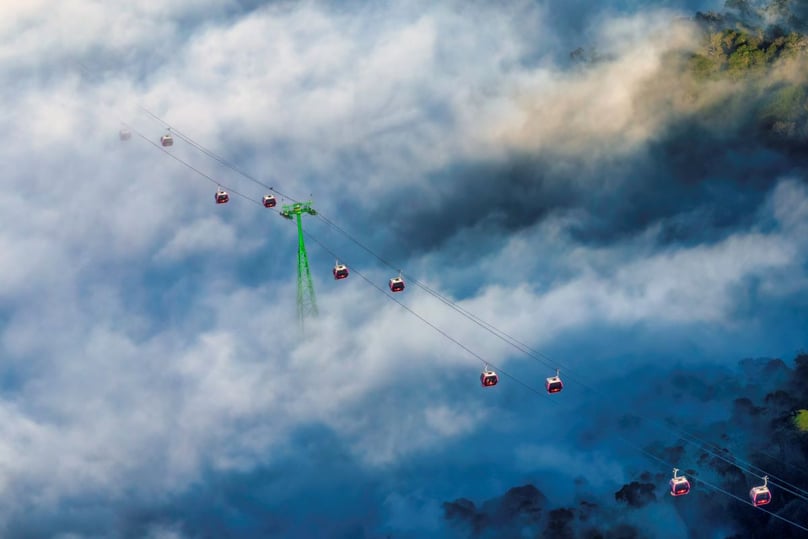 The unforgettable cable car ride above the clouds.