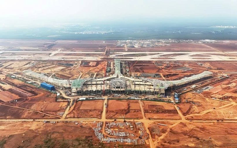 Construction of Long Thanh International Airport is underway. Photo courtesy of VNA.
