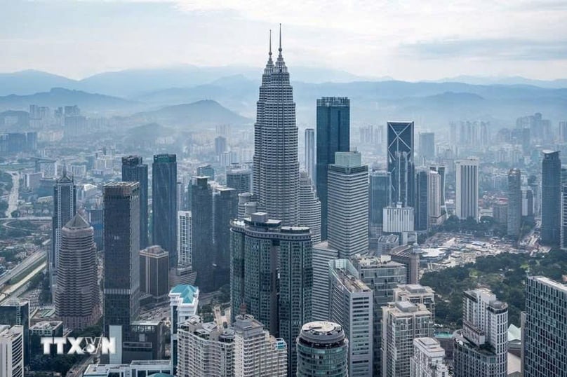 An aerial view of skyscrapers in Kuala Lumpur, Malaysia. Photo courtesy of AFP/VNA.