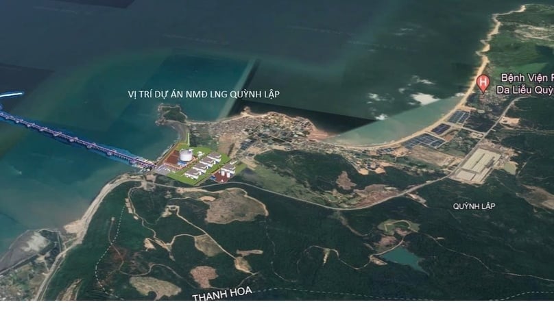 The designated location of Quynh Lap LNG-to-power plant project in Nghe An province, central Vietnam. Photo courtesy of Nghe An newspaper.