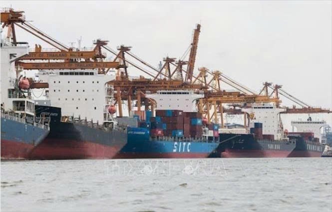 A cargo port in Bangkok, Thailand on April 3, 2025. Photo courtesy of Reuters/VNA.