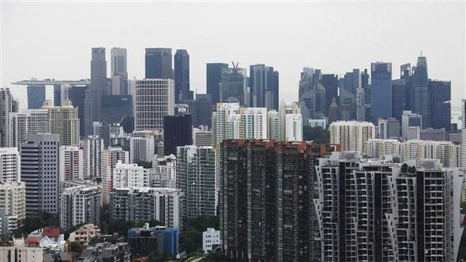 High-rises in Singapore. Photo courtesy of Xinhua/VNA.