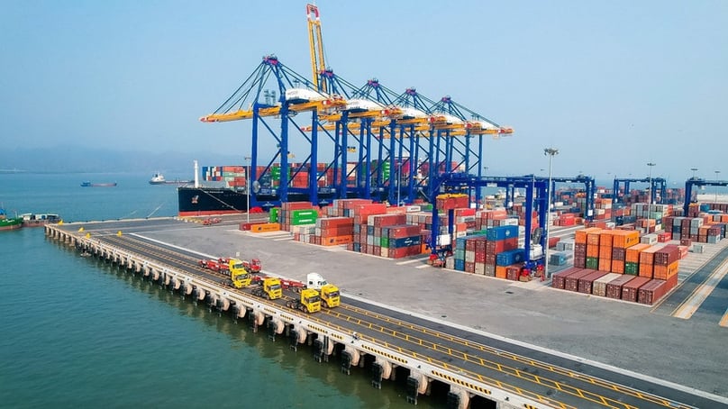 Container terminals 5 and 6 at Lach Huyen Port in Hai Phong city, northern Vietnam. Photo courtesy of Vietnam News Agency.