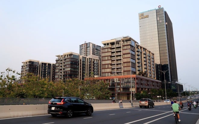 Office buildings at the Thu Thiem New Urban Area in Thu Duc city, Ho Chi Minh City, southern Vietnam. Photo courtesy of Vietnam News Agency.