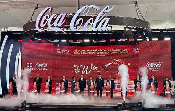 The ceremony to inaugurate a $136 million factory of Coca-Cola Beverages Vietnam on July 11, 2025 in Tay Ninh province, southern Vietnam. Photo courtesy of the company.