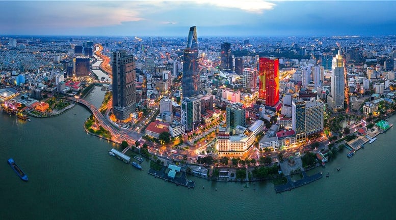 An aerial view of Ho Chi Minh City, southern Vietnam. Photo courtesy of the government's news portal.