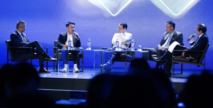 CEO Danny Le of Masan Group (second, left) speaks at the Techcombank Investment Summit 2025, themed “The New Vietnam: A Vision for Value Creation,” on July 9, 2025. Photo courtesy of the government's news portal.