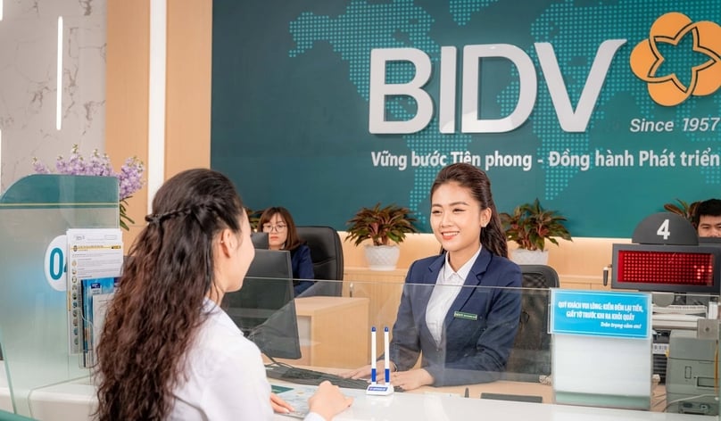 At a transaction office of BIDV. Photo courtesy of the bank.