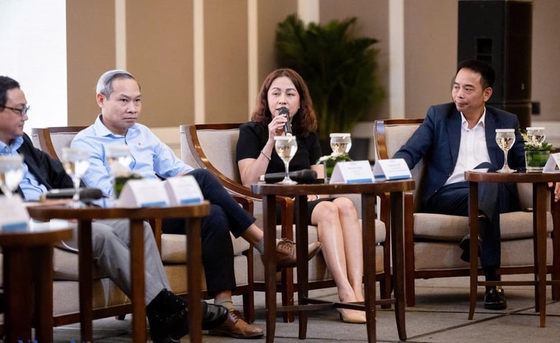 Thieu Nhat Le, CEO of UOB Asset Management (UOBAM) speaks at the seminar 'Raising investor awareness towards stock market status upgrade' hosted by The Investor in Hanoi on July 17, 2025. Photo by The Investor.