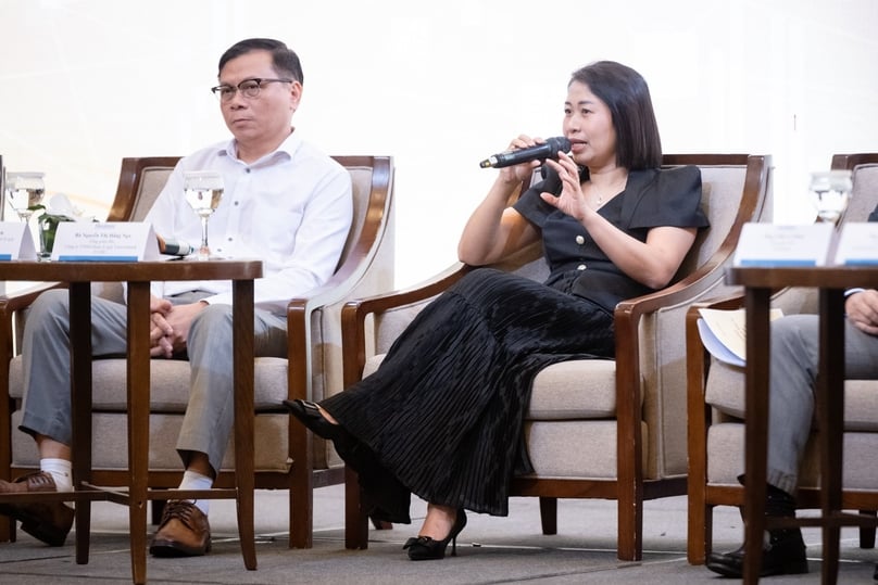 Nguyen Hang Nga, general director of Vietcombank Fund Management Company Limited. Photo by The Investor.