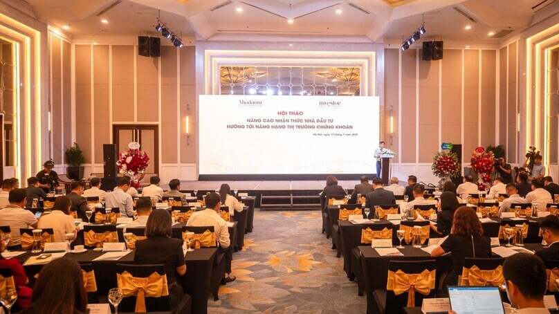 The Investor and its Vietnamese-language sister Nhadautu.vn hold a seminar titled “Raising investor awareness towards stock market status upgrade” in Hanoi on July 17, 2025. Photo by The Investor.