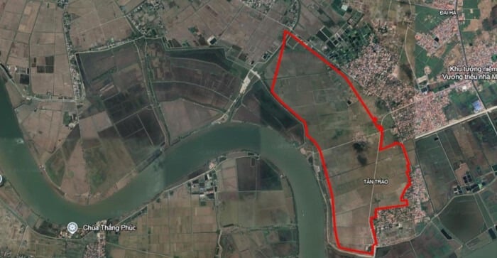 The location of Tan Trao Industrial Park in Hai Phong city, northern Vietnam. Photo courtesy of Vinhomes.