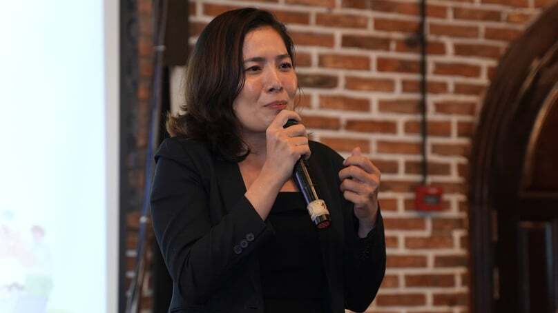 Nguyen Bich Dien, deputy general director of Fashion Link JSC (Faslink), Ho Chi Minh City, July 23, 2025. Photo courtesy of the Green Transformation Forum press meeting organizer.