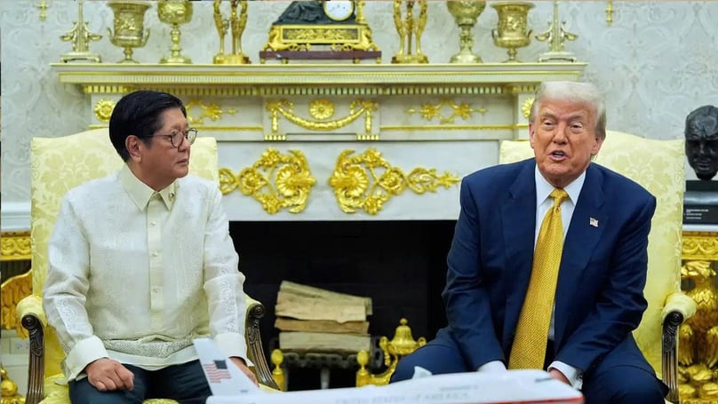 President Donald Trump and his Philippine counterpart Ferdinand Marcos during their meeting on July 22, 2025. Photo courtesy of Times Now.
