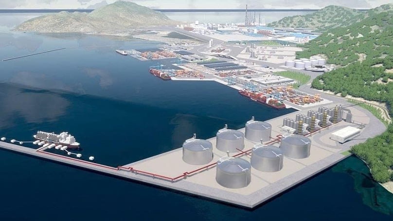 An illustration of Ca Na LNG project in Khanh Hoa province, central Vietnam. Photo courtesy of Khanh Hoa administration.