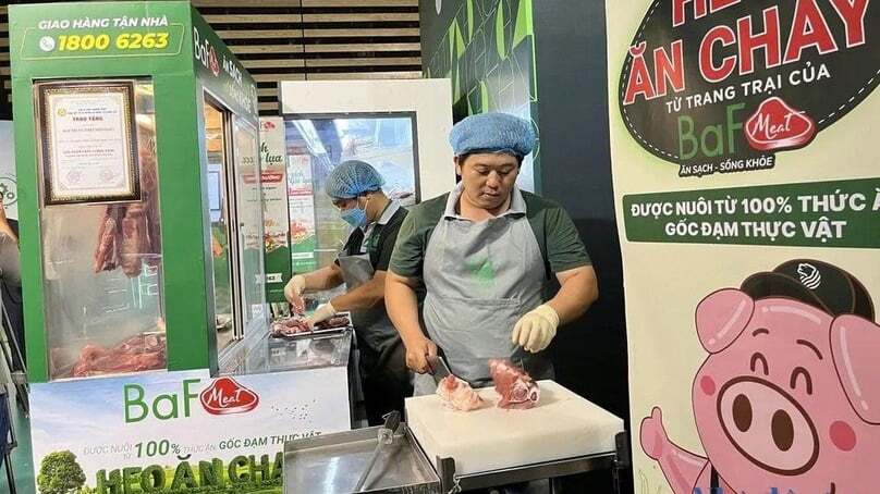 A Siba Food store selling BaF Meat products of BAF Vietnam. Photo by The Invesor/Dang Kiet.