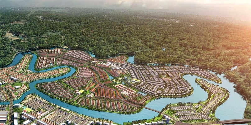 Illustration of Phoenix Island - the largest subdivision within Novaland’s Aqua City megaproject in Dong Nai province, southern Vietnam. Photo courtesy of the company.