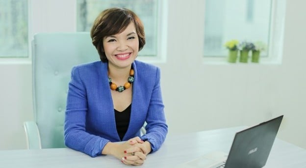 Thanh Nguyen, CEO and chief happiness officer of Anphabe. Photo courtesy of Phu nu Vietnam (Vietnam Women) newspaper.