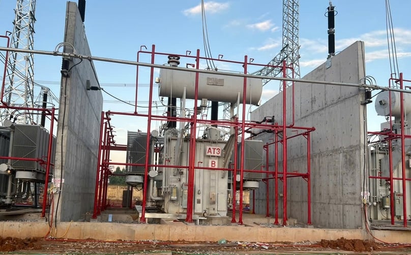 AT3 transformer at the 500kV Viet Tri substation in Phu Tho province, northern Vietnam. Photo by The Investor/Duong Anh.