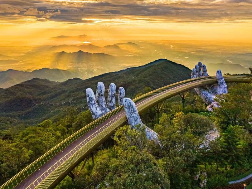 Golden Bridge – an architectural masterpiece hailed as the icon of Vietnamese tourism.