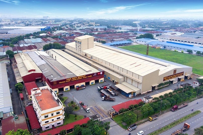 A coated steel plant of Hoa Sen Group in Vietnam. Photo courtesy of the firm.