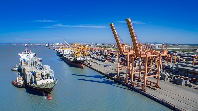 A port in Vietnam. Photo courtesy of VIMC.