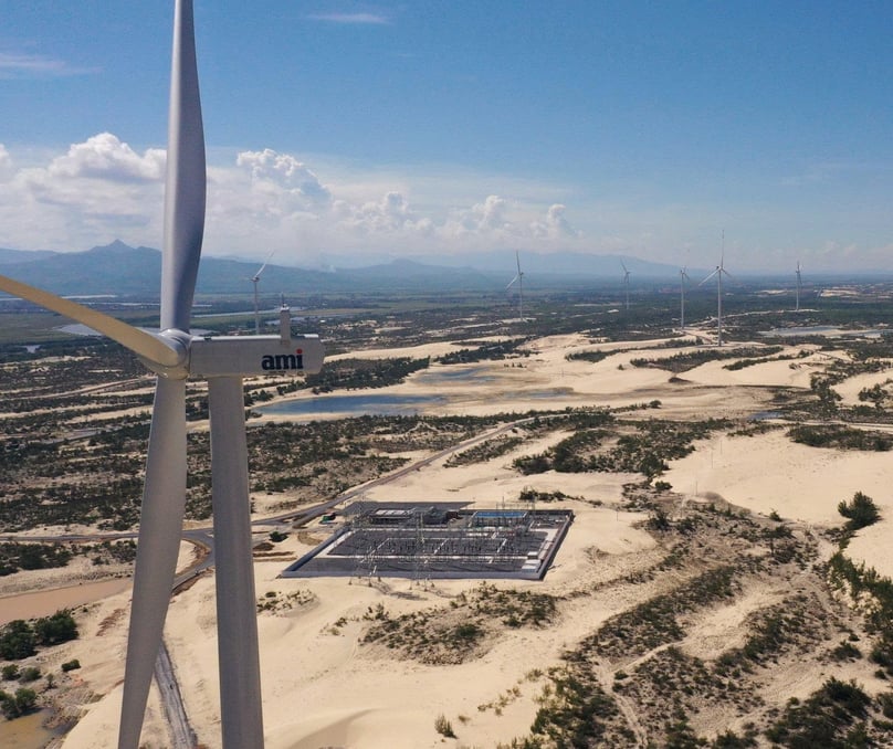 The BT wind farm cluster project, implemented by AMI Renewables Quang Binh JSC in former Quang Binh province (now Quang Tri province). Photo courtesy of the company.