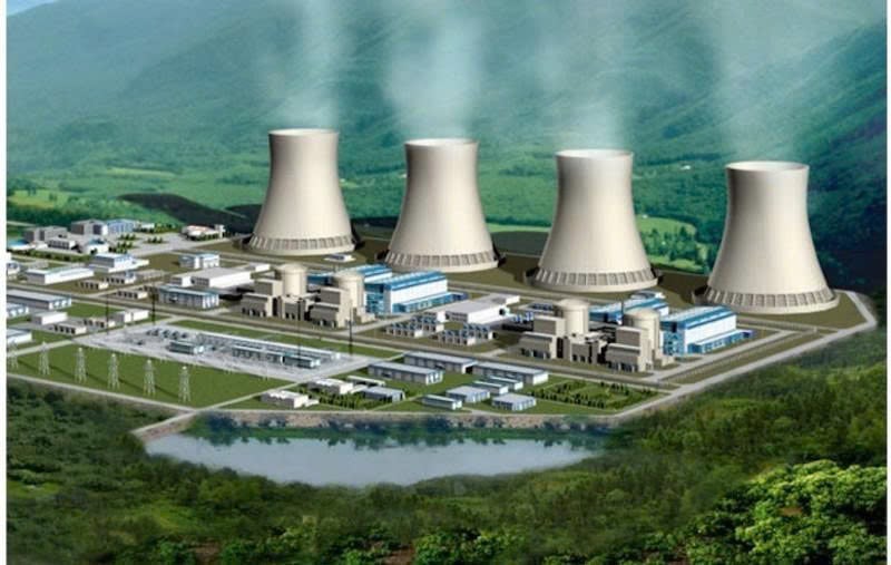 An illustration of the Ninh Thuan nuclear power plant. Photo courtesy of Dau tu (Investment) newspaper.