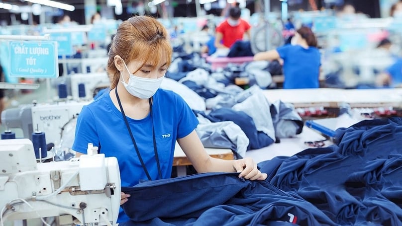 Garment production at a factory in Vietnam. Photo courtesy of the government's news portal.