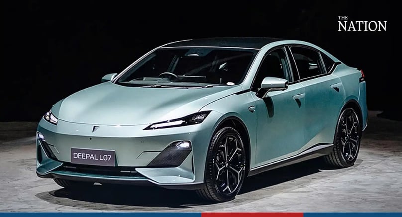 A electric vehicle model in Thailand. Photo courtesy of The Nation.