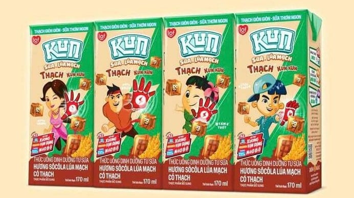 A product of LOF International Dairy Products JSC. Photo courtesy of Tuoi tre (Youth) newspaper.