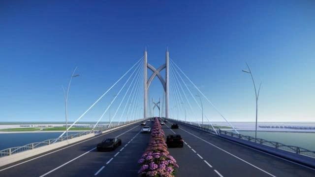 An illustration of Can Gio Bridge in Ho Chi Minh City. Photo courtesy of the city's administration.
