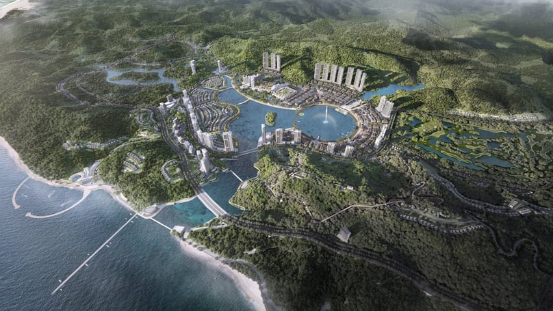 Illustration of the a $2 billion casino-tourism complex project, to be developed by Sun Group in Quang Ninh province, southern Vietnam.