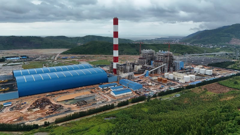 An aerial view of Quang Trach 1 thermal power plant in Quang Tri province, central Vietnam. Photo courtesy of EVN.